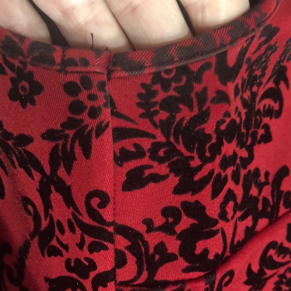 Pretty Red & Black Dress by En Focus Studio Plus Size 14 - Picture 5 of 13